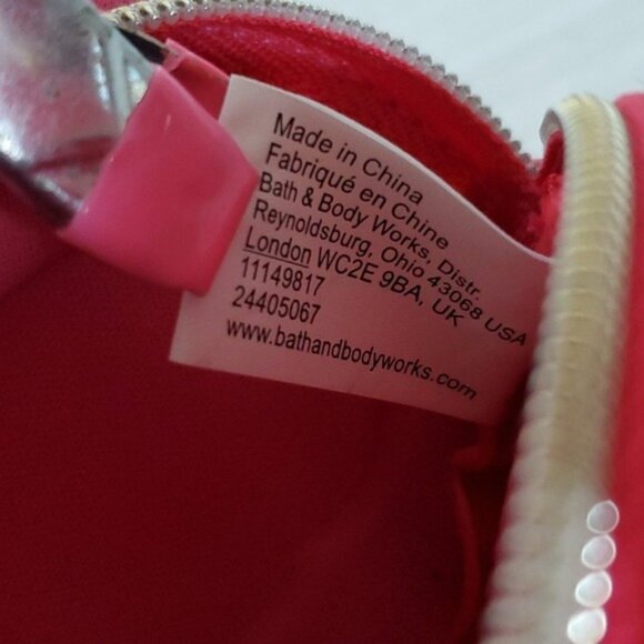 FlamingoBath & Bodyworks Keychain Coin Cardholder Change Pouch Purse Pink - Picture 14 of 16